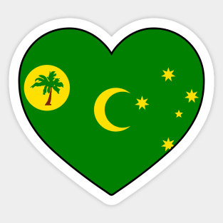 Heart - Cocos Islands _080 Sticker